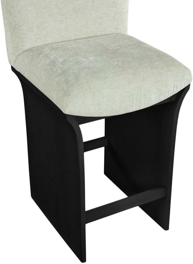 Shaw Chenille Fabric Upholstered Counter Stool — 11072-C - Mint - 11072Mint-C alternate view 6