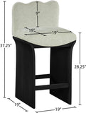 Shaw Chenille Fabric Upholstered Counter Stool — 11072-C - Mint - 11072Mint-C Dim