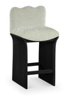 Shaw Chenille Fabric Upholstered Counter Stool — 11072-C - Mint - 11072Mint-C
