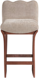 Shaw Chenille Fabric Upholstered Counter Stool — 11073-C - Beige - 11073Beige-C alternate view 2