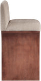 Shaw Chenille Fabric Upholstered Counter Stool — 11073-C - Beige - 11073Beige-C alternate view 3