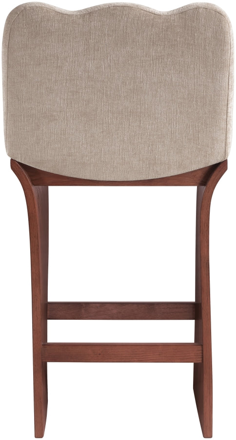 Shaw Chenille Fabric Upholstered Counter Stool — 11073-C - Beige - 11073Beige-C alternate view 4