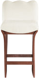 Shaw Chenille Fabric Upholstered Counter Stool — 11073-C - Cream - 11073Cream-C alternate view 2