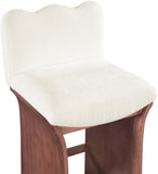 Shaw Chenille Fabric Upholstered Counter Stool — 11073-C - Cream - 11073Cream-C alternate view 5