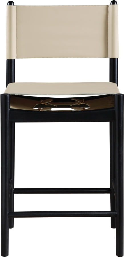 Rawlins Vegan Leather Upholstered Counter Stool — 11015-C - Beige - 11015Beige-C alternate view 3