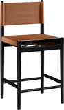 Rawlins Vegan Leather Upholstered Counter Stool — 11015-C - Cognac - 11015Cognac-C alternate view 2