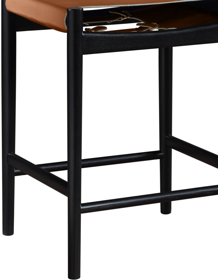 Rawlins Vegan Leather Upholstered Counter Stool — 11015-C - Cognac - 11015Cognac-C alternate view 6