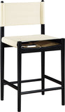 Rawlins Vegan Leather Upholstered Counter Stool — 11015-C - Cream - 11015Cream-C alternate view 2