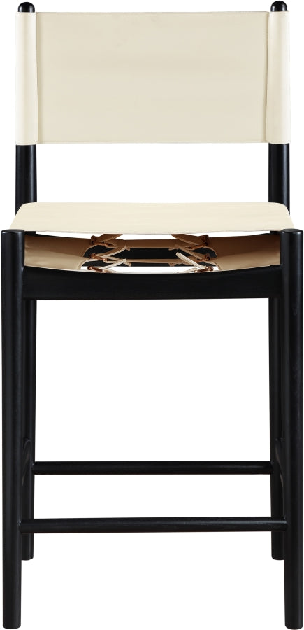 Rawlins Vegan Leather Upholstered Counter Stool — 11015-C - Cream - 11015Cream-C alternate view 3