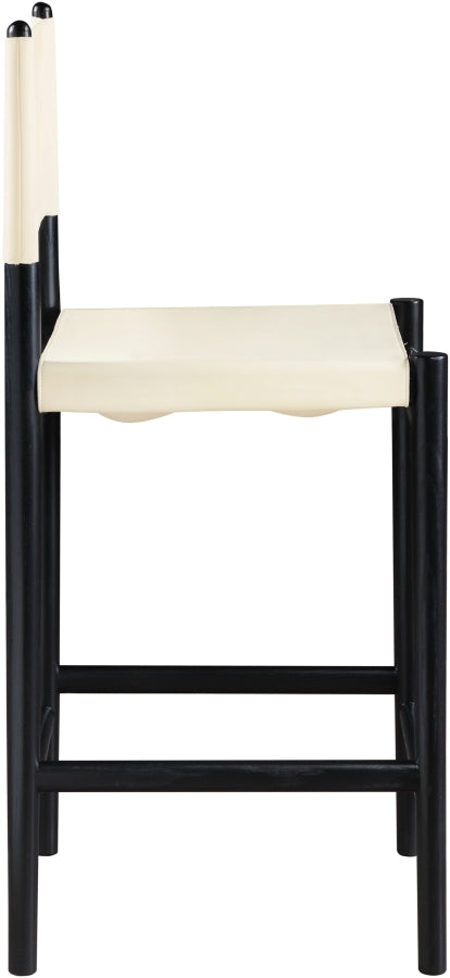 Rawlins Vegan Leather Upholstered Counter Stool — 11015-C - Cream - 11015Cream-C alternate view 4