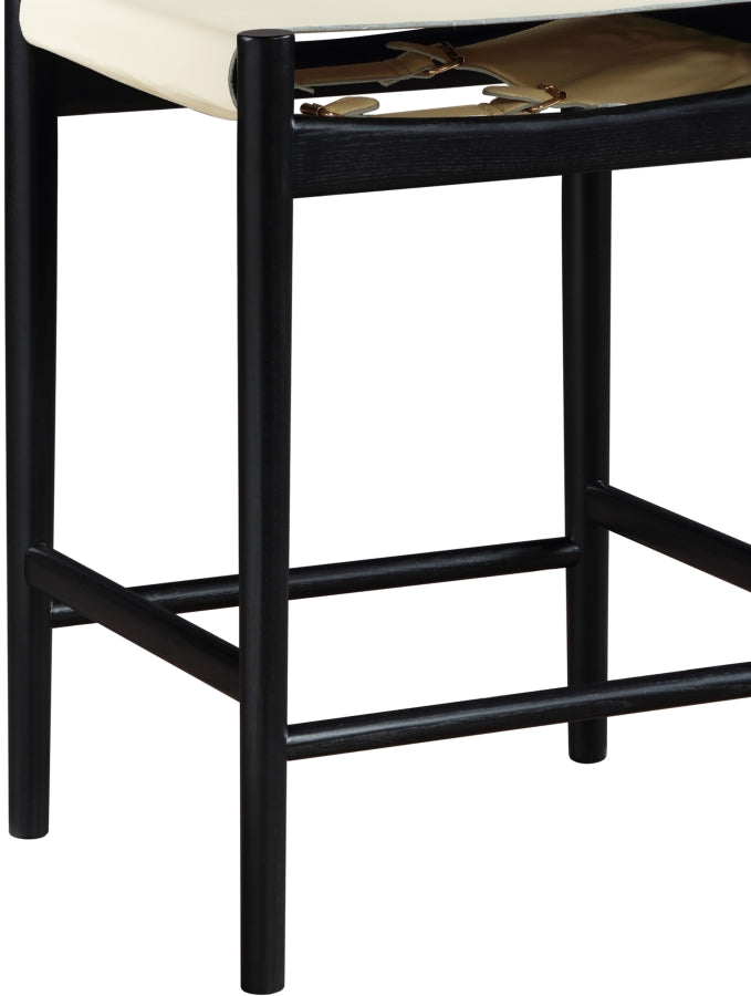Rawlins Vegan Leather Upholstered Counter Stool — 11015-C - Cream - 11015Cream-C alternate view 6