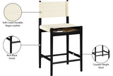 Rawlins Vegan Leather Upholstered Counter Stool — 11015-C - Cream - 11015Cream-C Infographic