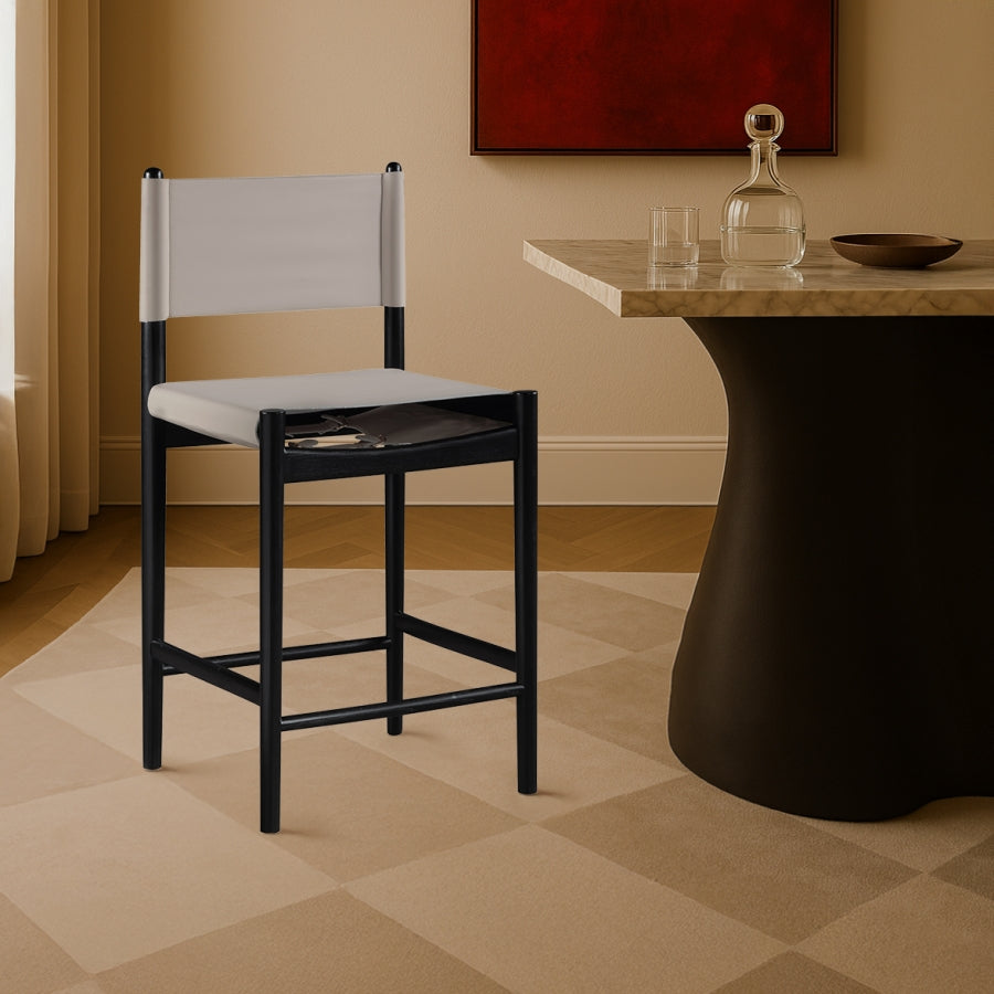 Rawlins Vegan Leather Upholstered Counter Stool — 11015-C - Taupe - 11015Taupe-C alternate view 1