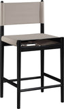 Rawlins Vegan Leather Upholstered Counter Stool — 11015-C - Taupe - 11015Taupe-C alternate view 2