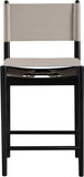 Rawlins Vegan Leather Upholstered Counter Stool — 11015-C - Taupe - 11015Taupe-C alternate view 3