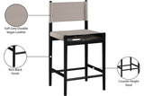 Rawlins Vegan Leather Upholstered Counter Stool — 11015-C - Taupe - 11015Taupe-C Infographic
