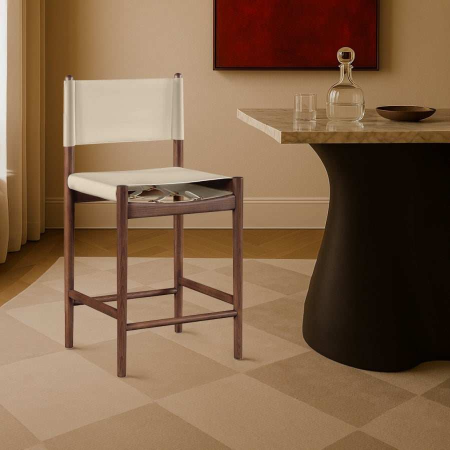 Rawlins Vegan Leather Upholstered Counter Stool — 11016-C - Beige - 11016Beige-C alternate view 1