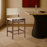 Rawlins Vegan Leather Upholstered Counter Stool — 11016-C - Beige - 11016Beige-C alternate view 1