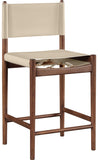 Rawlins Vegan Leather Upholstered Counter Stool — 11016-C - Beige - 11016Beige-C alternate view 2