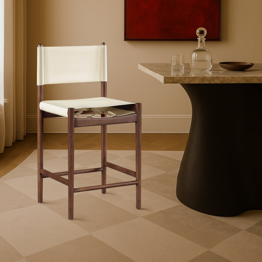 Rawlins Vegan Leather Upholstered Counter Stool — 11016-C - Cream - 11016Cream-C alternate view 1