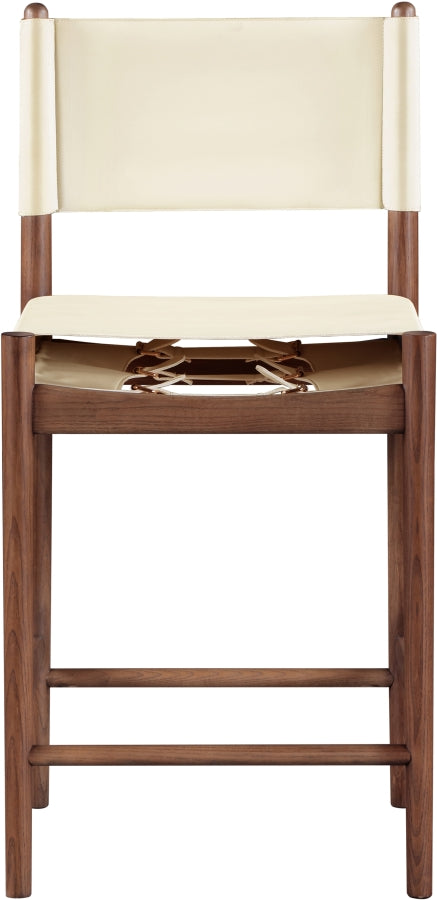 Rawlins Vegan Leather Upholstered Counter Stool — 11016-C - Cream - 11016Cream-C alternate view 3