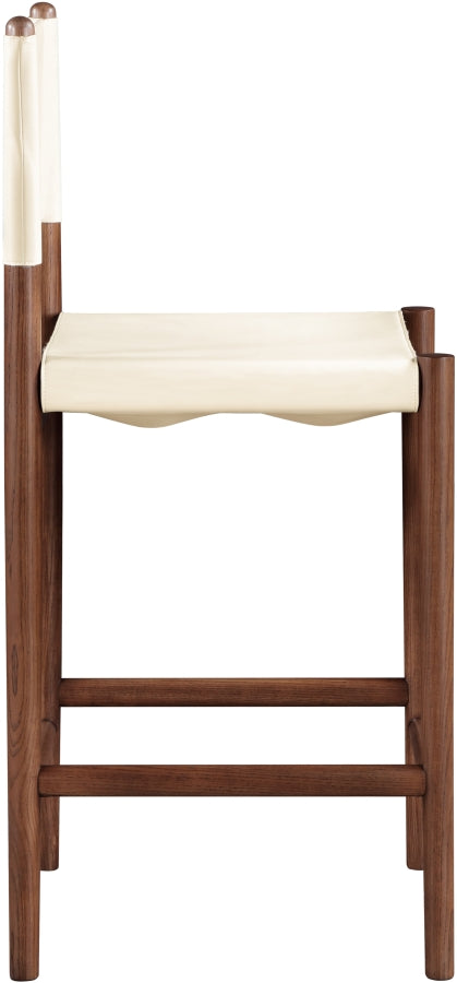 Rawlins Vegan Leather Upholstered Counter Stool — 11016-C - Cream - 11016Cream-C alternate view 4