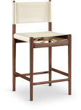 Rawlins Vegan Leather Upholstered Counter Stool — 11016-C - Cream - 11016Cream-C