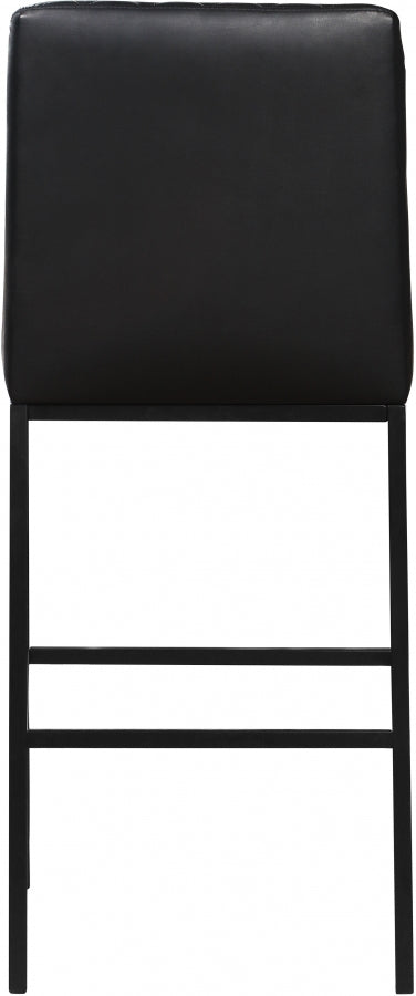 Bryce Vegan Leather Upholstered Bar Stool — 919-C - Black - 919Black-C alternate view 3