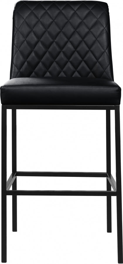 Bryce Vegan Leather Upholstered Bar Stool — 919-C - Black - 919Black-C alternate view 4