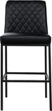 Bryce Vegan Leather Upholstered Bar Stool — 919-C - Black - 919Black-C alternate view 4