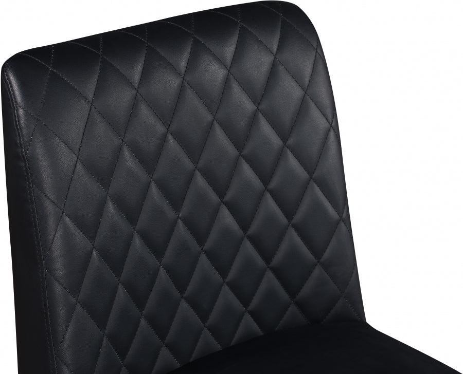 Bryce Vegan Leather Upholstered Bar Stool — 919-C - Black - 919Black-C alternate view 5