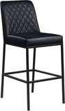 Bryce Vegan Leather Upholstered Bar Stool — 919-C - Black - 919Black-C
