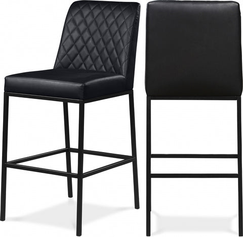 Bryce Vegan Leather Upholstered Bar Stool — 919-C (Set of 2)