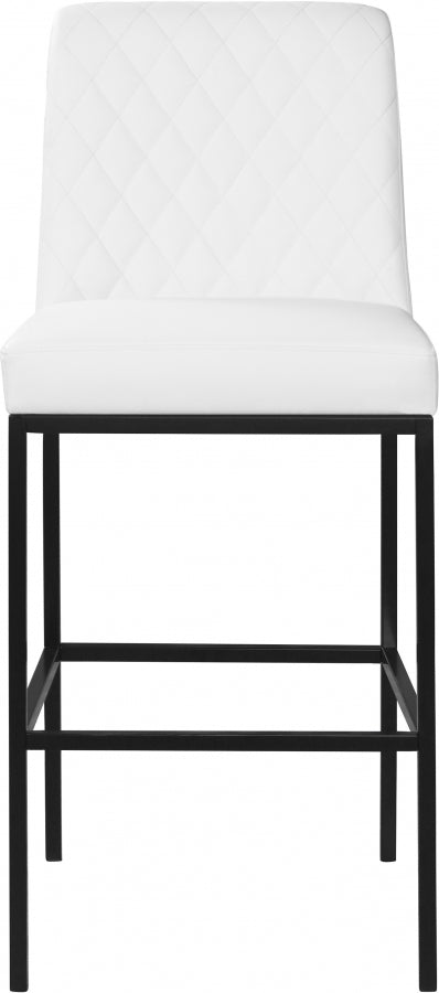 Bryce Vegan Leather Upholstered Bar Stool — 919-C - White - 919White-C alternate view 4