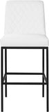 Bryce Vegan Leather Upholstered Bar Stool — 919-C - White - 919White-C alternate view 4