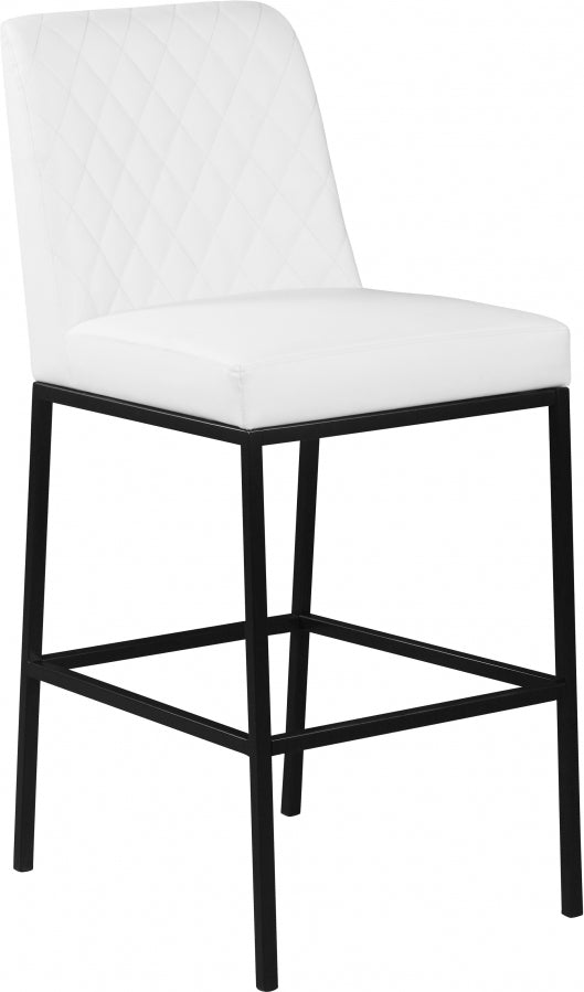 Bryce Vegan Leather Upholstered Bar Stool — 919-C - White - 919White-C