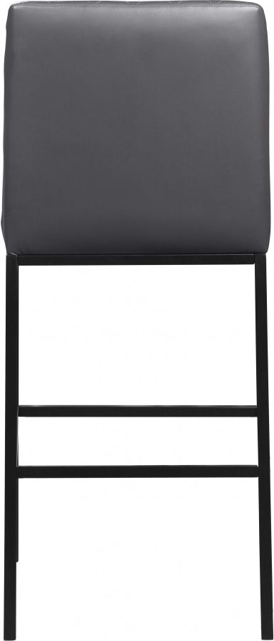 Bryce Vegan Leather Upholstered Bar Stool — 919-C - Grey - 919Grey-C alternate view 3