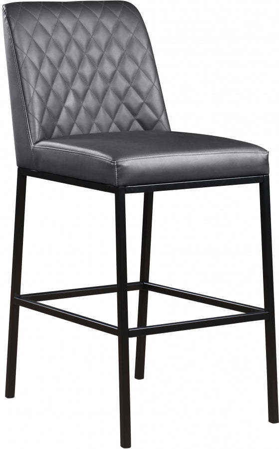 Bryce Vegan Leather Upholstered Bar Stool — 919-C - Grey - 919Grey-C
