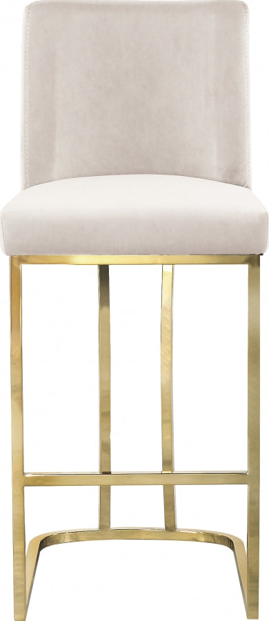 Heidi Velvet Upholstered Counter Stool — 777-C - Cream - 777Cream-C alternate view 3