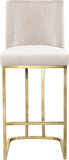 Heidi Velvet Upholstered Counter Stool — 777-C - Cream - 777Cream-C alternate view 3