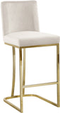 Heidi Velvet Upholstered Counter Stool — 777-C - Cream - 777Cream-C