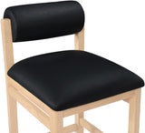 Roundhill Vegan Leather Upholstered Counter Stool — 11087-C - Black - 11087Black-C alternate view 5