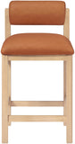 Roundhill Vegan Leather Upholstered Counter Stool — 11087-C - Cognac - 11087Cognac-C alternate view 2