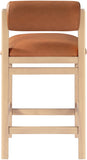 Roundhill Vegan Leather Upholstered Counter Stool — 11087-C - Cognac - 11087Cognac-C alternate view 4