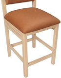 Roundhill Vegan Leather Upholstered Counter Stool — 11087-C - Cognac - 11087Cognac-C alternate view 6