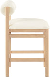 Roundhill Vegan Leather Upholstered Counter Stool — 11087-C - Cream - 11087Cream-C alternate view 3
