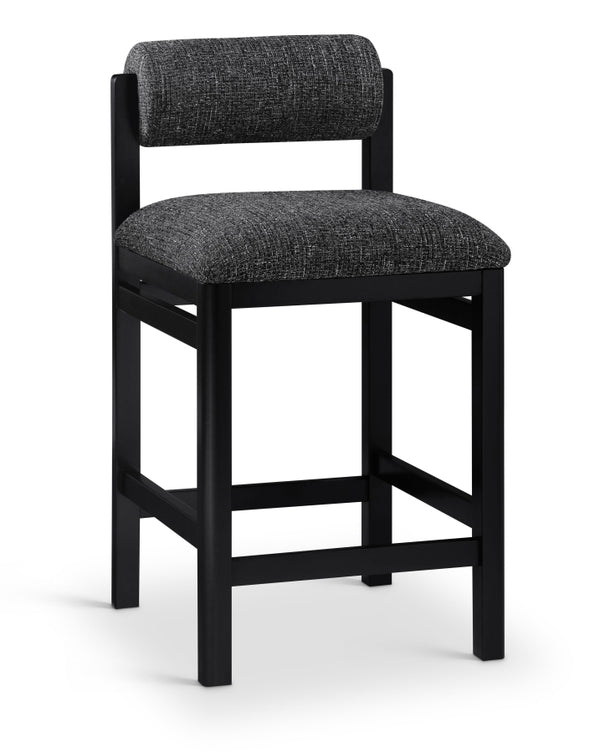 Roundhill Linen Textured Fabric Upholstered Counter Stool — 11088-C