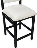 Roundhill Linen Textured Fabric Upholstered Counter Stool — 11088-C - Cream - 11088Cream-C alternate view 6