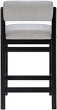 Roundhill Linen Textured Fabric Upholstered Counter Stool — 11088-C - Grey - 11088Grey-C alternate view 4