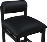 Roundhill Vegan Leather Upholstered Counter Stool — 11089-C - Black - 11089Black-C alternate view 5